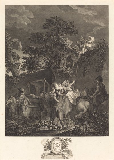 gece kaçırma by Nicolas Ponce after Pierre Antoine Baudouin