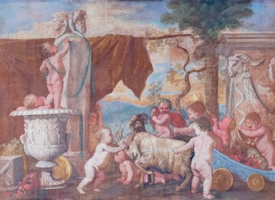 Kerubiler ile Bacchanal by Nicolas Poussin