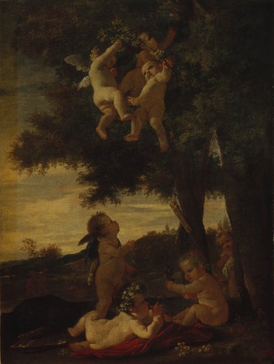 Aşk Tanrıları ve Dahiler, 1630-1633 by Nicolas Poussin