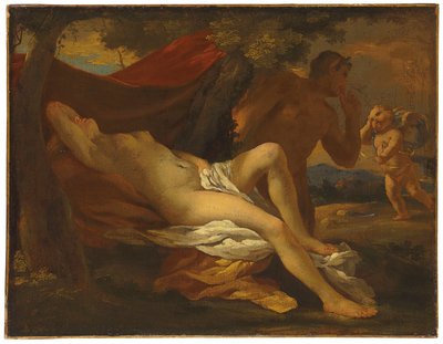 Jüpiter ve Antiope by Nicolas Poussin