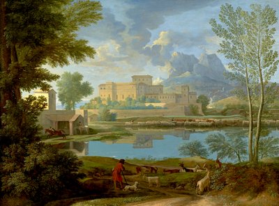 Sakin Bir Manzara, 1650-1 by Nicolas Poussin