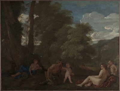 Periler ve Bir Satyr (Sevgi Her Şeyi Kazanır) by Nicolas Poussin