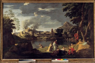 Orphee ve Eurydice Tablosu, Nicolas Poussin by Nicolas Poussin
