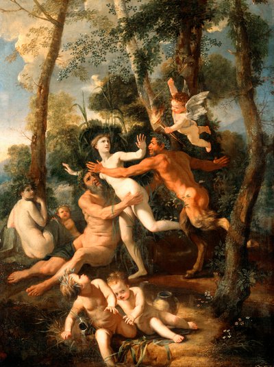 Pan ve Sirinks by Nicolas Poussin