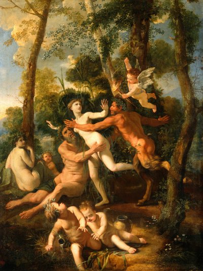 Pan ve Sirinks, 1637 by Nicolas Poussin