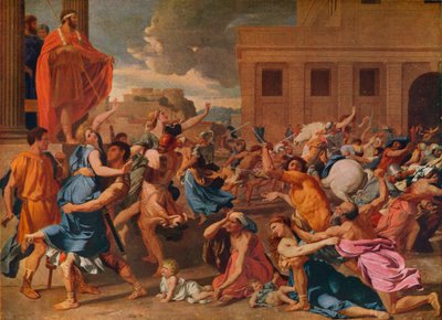 Sabine Kadınlarının Kaçırılması, c1633 by Nicolas Poussin