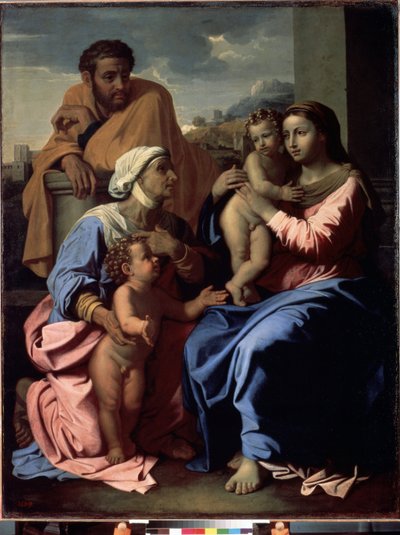 Vaftizci Yahya ve Aziz Elizabeth ile Kutsal Aile by Nicolas Poussin
