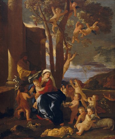 Vaftizci Yahya ile Kutsal Aile, ca. 1627. by Nicolas Poussin
