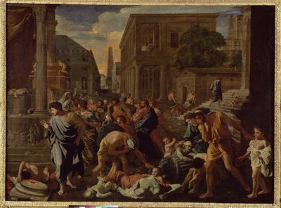 Aşdod Vebası veya Vebanın Vurduğu Filistliler, 1630-31 by Nicolas Poussin