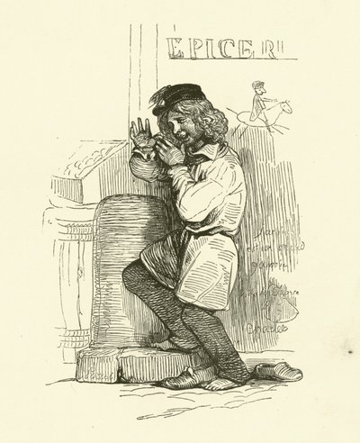 Gamin (gravür) by Nicolas Toussaint (after) Charlet