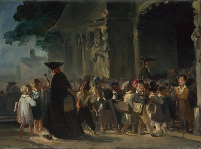 Kilise Kapısındaki Çocuklar, 1817 ve 1845 Arası by Nicolas Toussaint Charlet