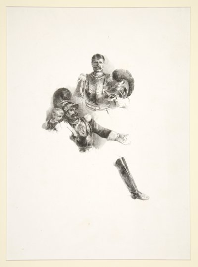 İki Carabinieri ve Bir Çocuk by Nicolas Toussaint Charlet