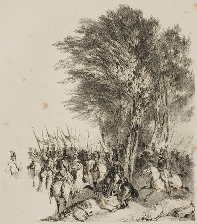 Mart ayında Lancerlar by Nicolas Toussaint Charlet
