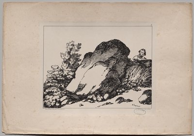 Büyük Kayalı Manzara by Nicolas Toussaint Charlet