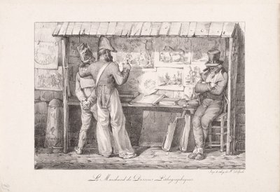 Litograf Satıcısı by Nicolas Toussaint Charlet