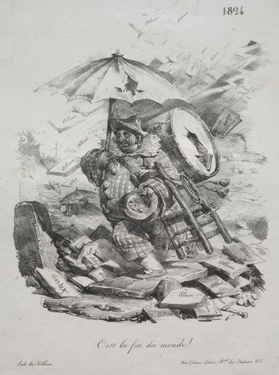 Litografik Eskizler: Dünyanın Sonu! (ön cephe) by Nicolas Toussaint Charlet