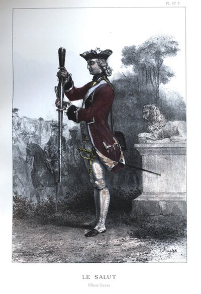 İsviçre Muhafızları Memuru by Nicolas Toussaint Charlet