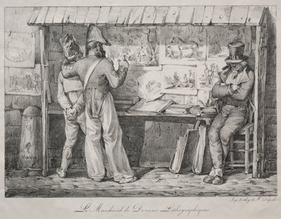 Litograf Satıcısı by Nicolas Toussaint Charlet