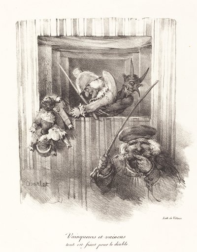Kazananlar ve kaybedenler, tüm yiyecekler şeytan için (Yenenler ve Yenilenler, Şeytanın Tüm Yiyecekleri) by Nicolas Toussaint Charlet
