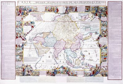 Asya Haritası, 1740 by Nicolas de Fer