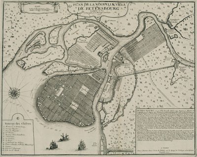 Petersburg Haritası, 1717 by Nicolas de Fer