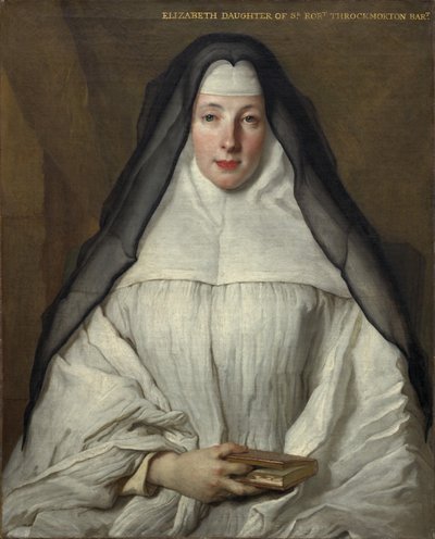 Elizabeth Throckmorton, Dames Augustines Anglaises Nişanı, 1729. by Nicolas de Largillière