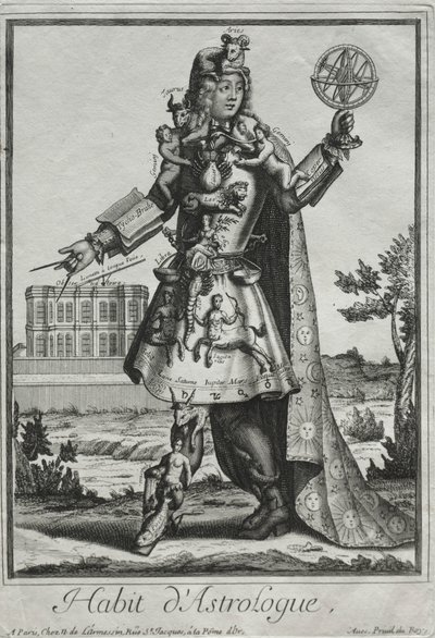 Fantastik Kostümler: Astrolog Kostümü, c. 1690. by Nicolas de Larmessin II