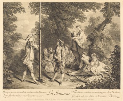 Gençlik by Nicolas de Larmessin IV after Nicolas Lancret
