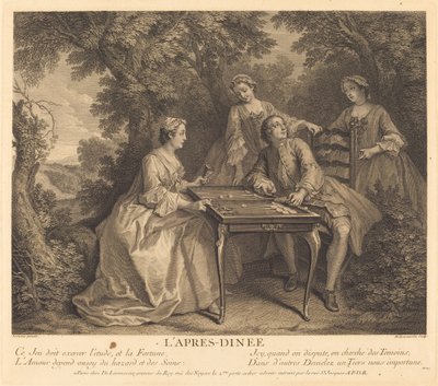 Yemekten sonra by Nicolas de Larmessin IV after Nicolas Lancret