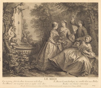Öğle vakti by Nicolas de Larmessin IV after Nicolas Lancret