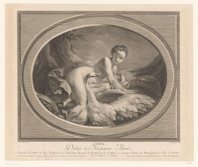 Leda ve kuğu Leda (nesne üzerindeki başlık) by Nicolas de Launay (goudsmid)