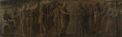 Bir Kral ve Kraliçenin Buluşması, c.1490-1510 by Nicolo Rondinelli