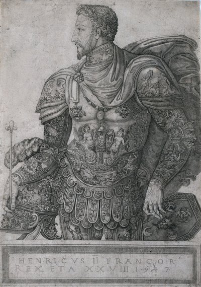 28 yaşında Fransa Kralı II. Henri by Nicolo della Casa