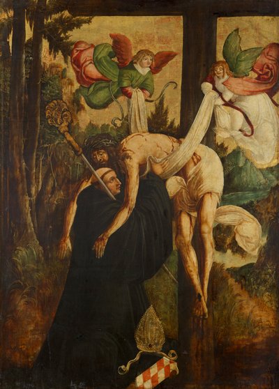 Vizyon des hl. Bernhard by Niederösterreichischer Maler (Umkreis Meister von Pulkau)