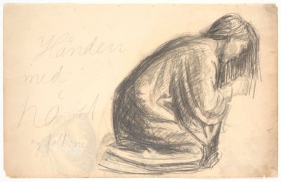 diz çökmüş Maria by Niels Larsen Stevns
