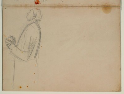 Ayakta duran havarinin sola dönük çalışması, yarım figür. Yükselişe by Niels Larsen Stevns