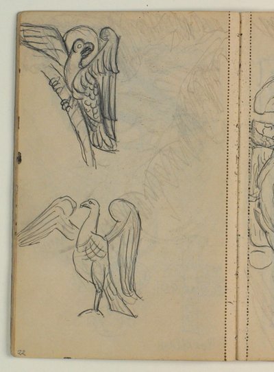Kuşların çalışmaları, muhtemelen modele göre by Niels Larsen Stevns