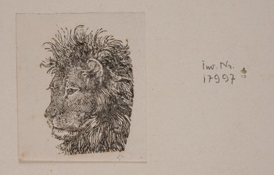 bir aslan başı by Niels Skovgaard