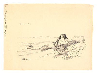 "Sandflugten ved Tisvilde" için illüstrasyon by Niels Skovgaard