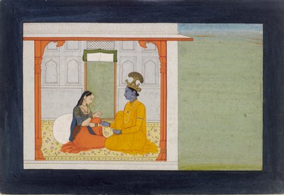 Nayika sevgilisinin yeni yüzüğü 1780-1785 hakkında yorum yapıyor by Nikka