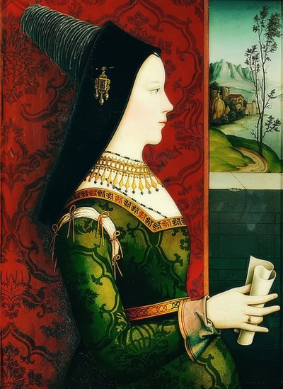 Burgonya Düşesi Mary (1457-1482) portresi. 1500 civarında by Niklas Reiser