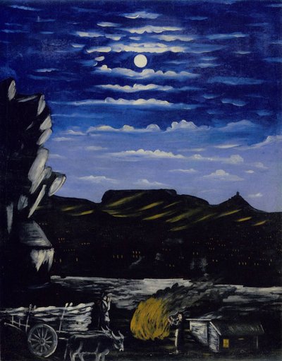 Gece Arsenal Tepesi by Niko Pirosmani