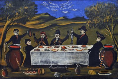 Aile Pikniği by Niko Pirosmani