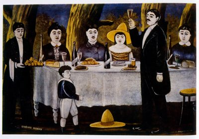 Aile buluşması by Niko Pirosmani