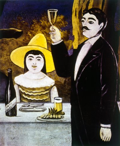Aile buluşması by Niko Pirosmani