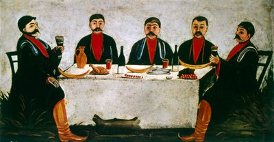 Dört Prensin Bayramı by Niko Pirosmani