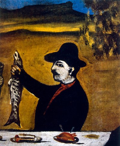 Bir erkek portresi by Niko Pirosmani