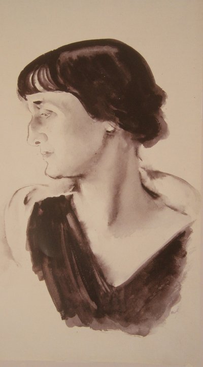 Şair Anna Akhmatova'nın Portresi 1889-1966, 1928 by Nikolai Adrianovich Tyrsa