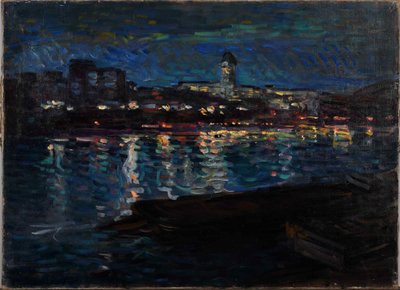 Geceleri Seine, c. 1905. by Nikolai Alexandrovich Tarkhov