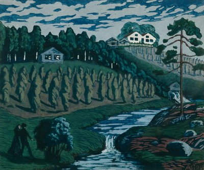 Büyük Kasnaklar (tuval üzerine yağlı boya) by Nikolai Astrup